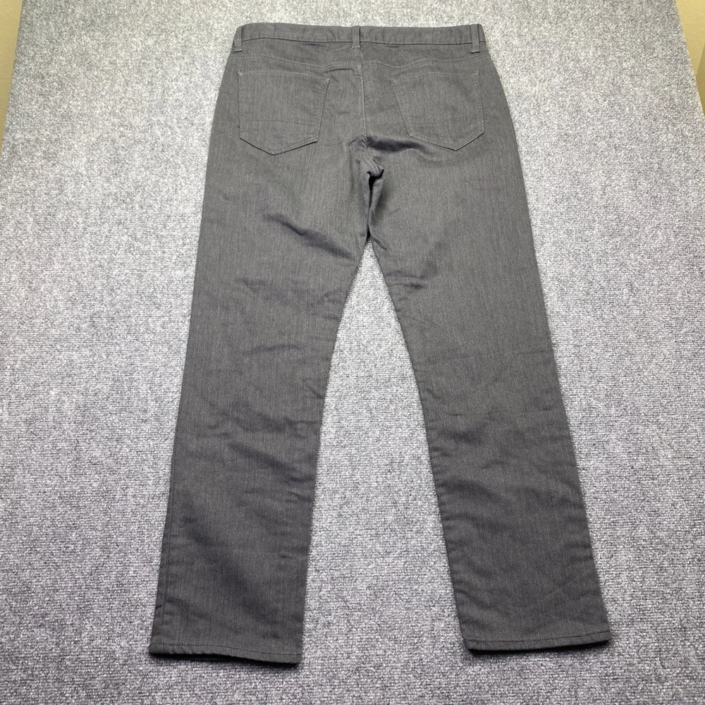 Banana Republic Travel Jean Mens 35x32 Slim Fit‎ Charcoal Gray Denim Pants